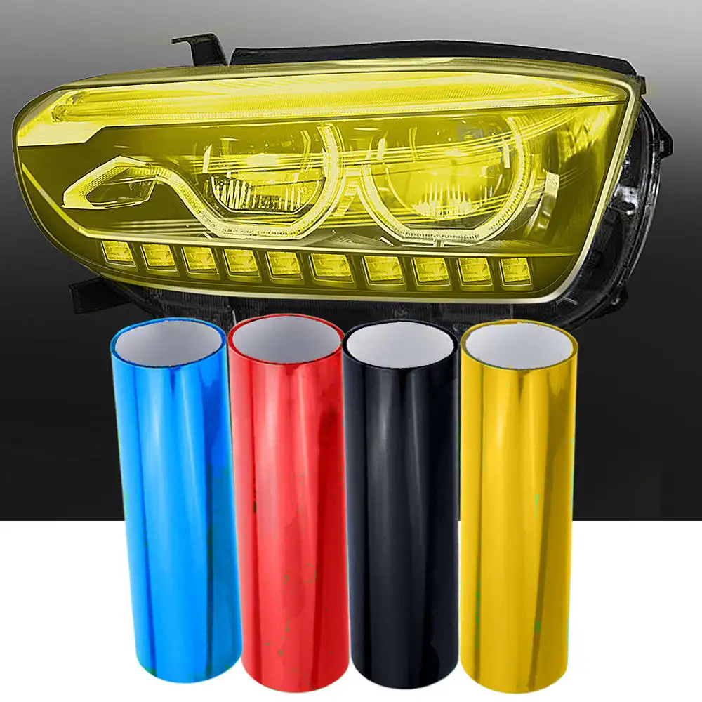 new design photochromic Chameleon Car Head Light LED Lamp Film Rainbow Vinyl Roll Transparent Car Lamp Headlight Tint Film