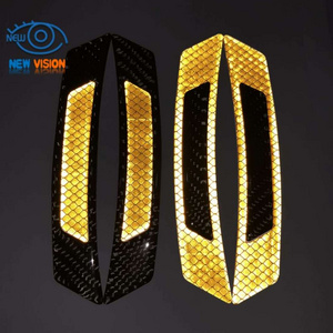 Universal Glossy Slim Soft Real Carbon Fiber Reflective Strips Tape Car Side Door Edge Bumper Trim Stickers