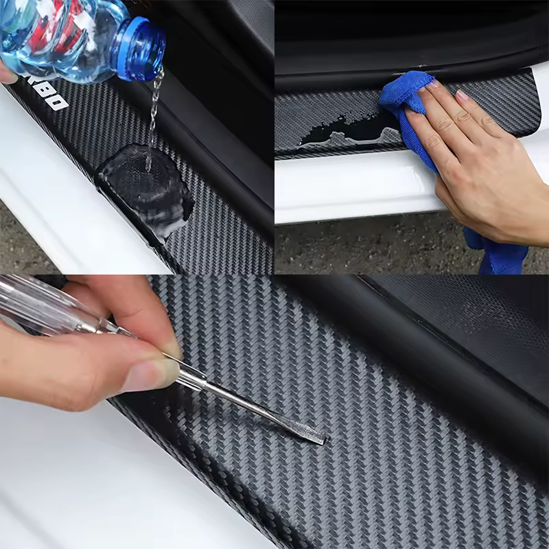 Carbon Fiber Car Door Threshold Stickers Car Door Sill for Lexus F LFA ISF GSF RCF F SPORT ct gs nx Car Accessories