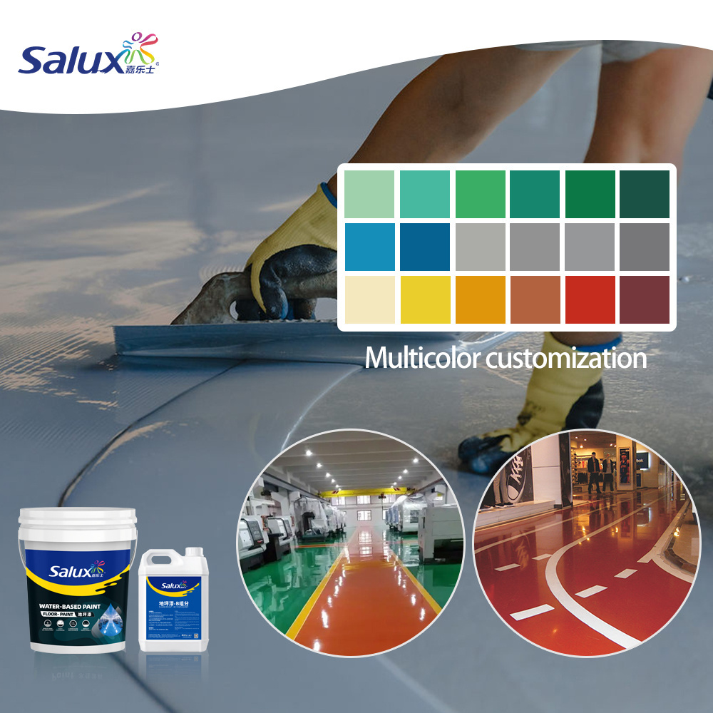 White High Gloss Non-slip Transparent Epoxy Resinfloor Paint Solvent Free Epoxy Self Leveling Floor Paint