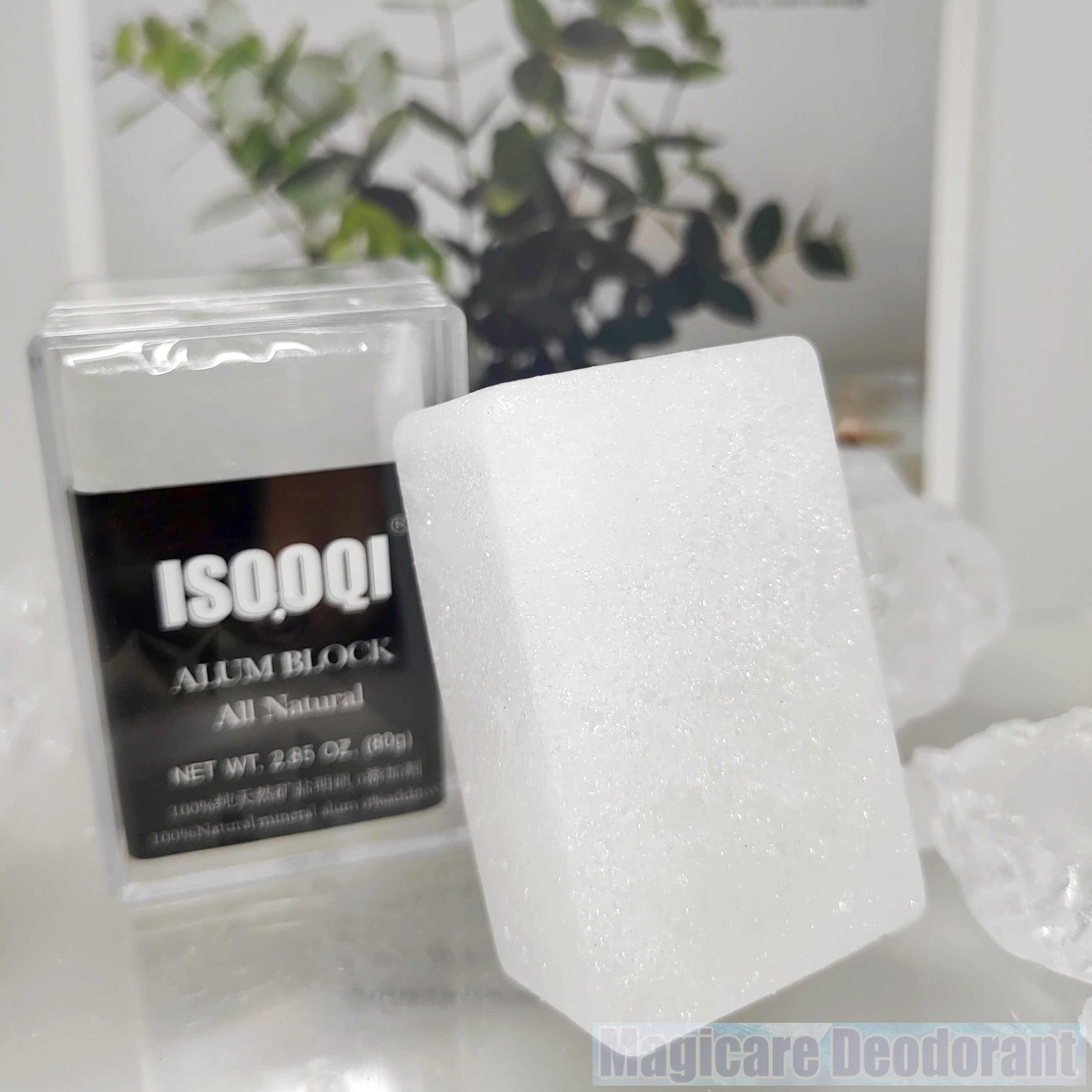 Magicare 80G Deodorant alum stick Potassium Alum Block Antiperspirant Stone Underarm 100% Natural Unisex alum stein Aftershave