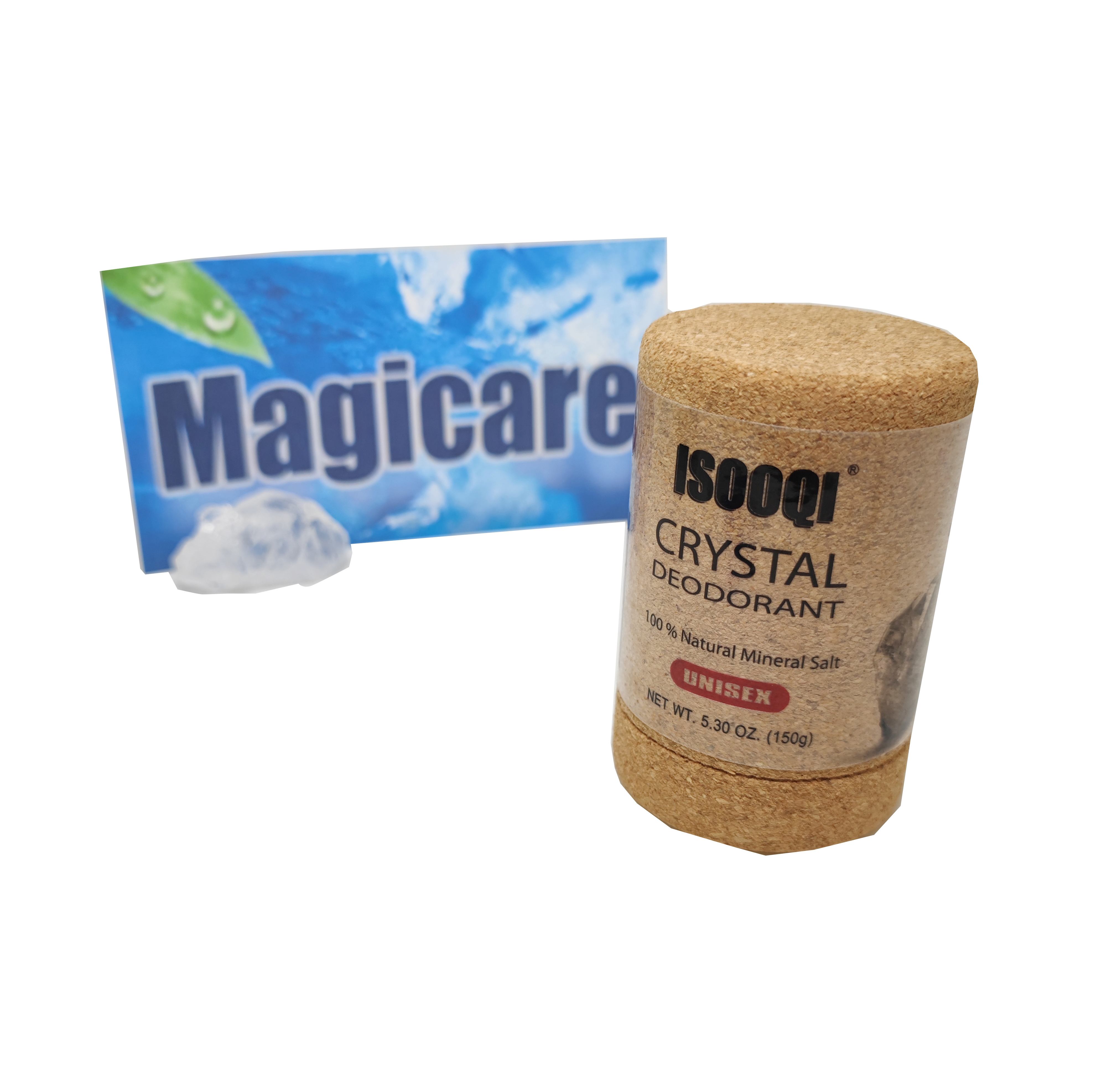 Magicare 120G cork Deodorant alum stick Potassium Alum Block Antiperspirant Stone Underarm 100% Natural Unisex piedra alumbre