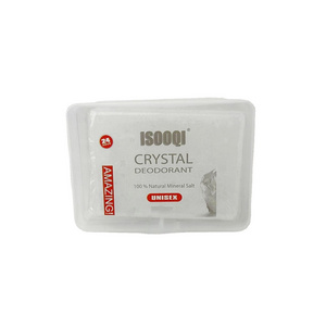 100G Alum Stick with Plastic box Potassium Alum Block Antiperspirant Stone Crystal Deodorant Natural Mineral Salt piedra alumbre