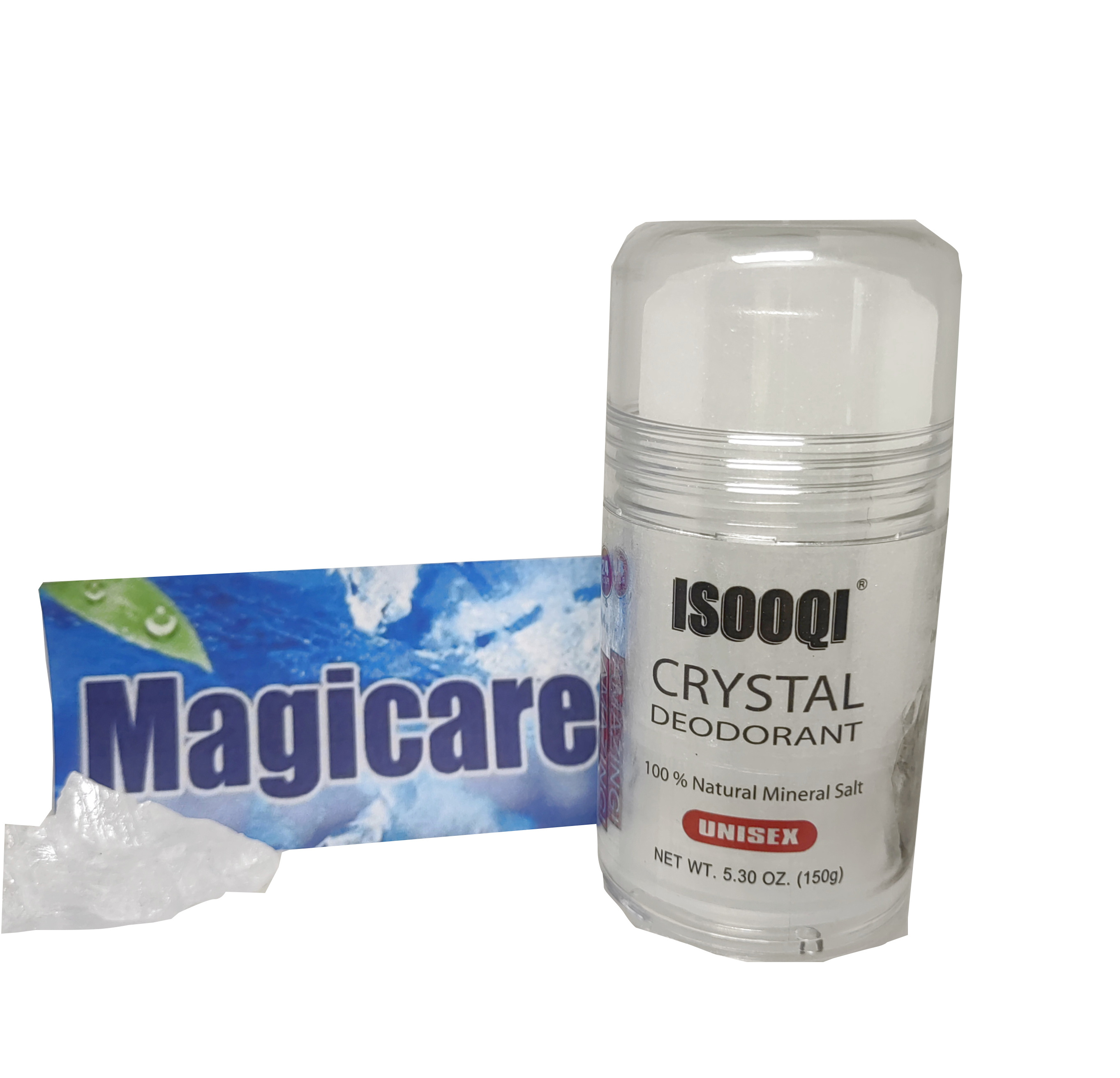 Magicare 150G Push Up Potassium Alum Stick Antiperspirant Stone Crystal Deodorant 100% Natural Underarm Varilla de alumbre