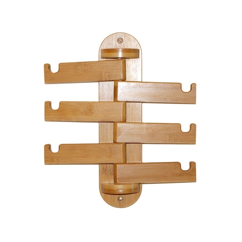 Natural Bamboo Towel Hangers with Clothing Rack For Home