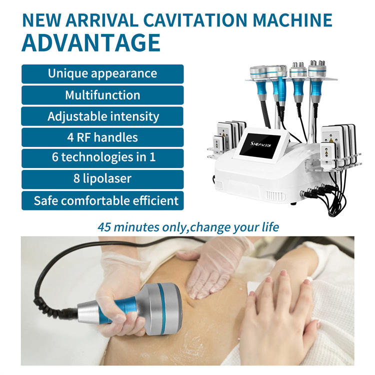 6 in 1 40k vacuum cavitation kim 8 slimming system slimming machine