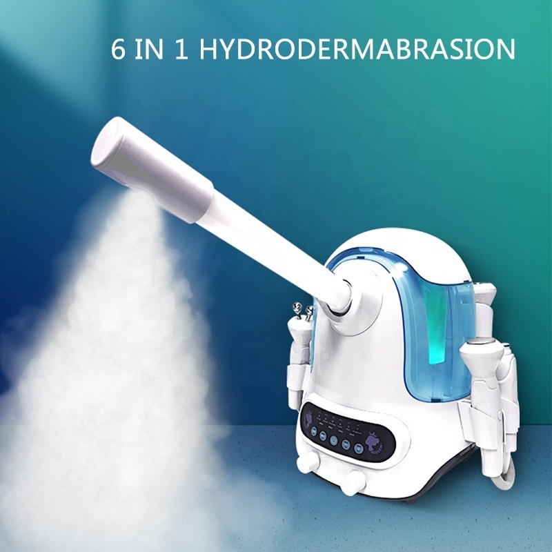 6 in 1 electric aromatherapy ozone facial steamer hydrodermabrasion machine