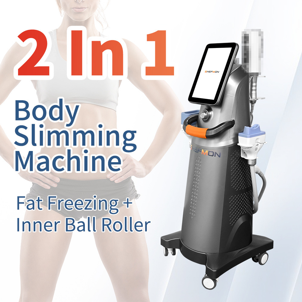 2 In 1 Inner Ball Massage 360 Rotation Fat Freezing Cool Body Sculpting Fat Freezing Machine Cryolipolysis Machine For Sale