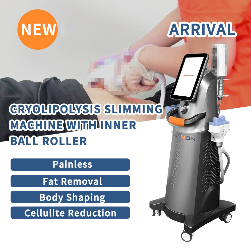 2 In 1 Inner Ball Massage 360 Rotation Fat Freezing Cool Body Sculpting Fat Freezing Machine Cryolipolysis Machine For Sale