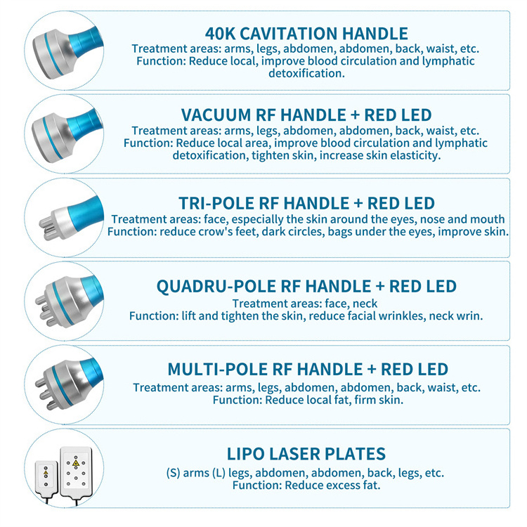 6 in 1 40k vacuum cavitation kim 8 slimming system slimming machine