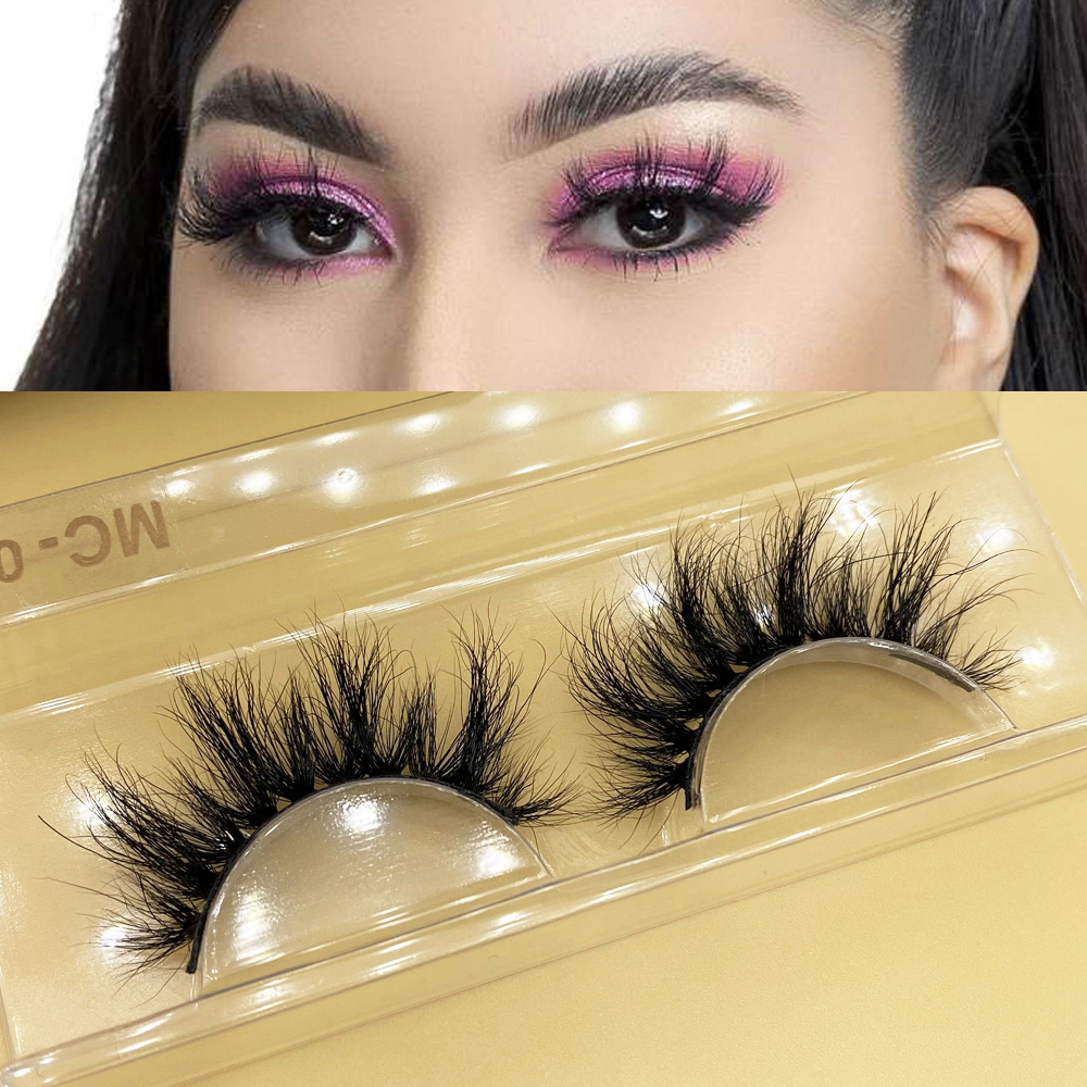 cruelty free mink eyelashes wholesale full strip lashes fluffy 3d 5d mink eyelashes custom box 20mm mink eyelash vendor