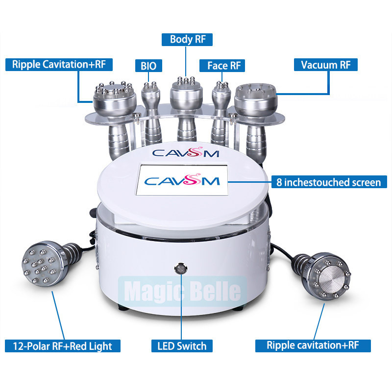 Portable rf cavitation slimming 5 in 1 cavitation or 7 in 1 cavitation machine  in stock from USA warehouse