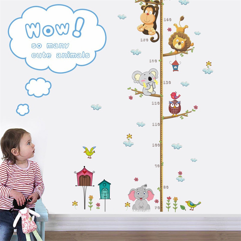 kids height growth chart wall sticker height measurement wall stickers great wall sticker