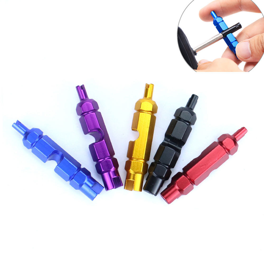 Bicycle Tube Tire Valve Disassemble Remove Tools Road Bike Valve Tool for Schrader Presta Bike Valve