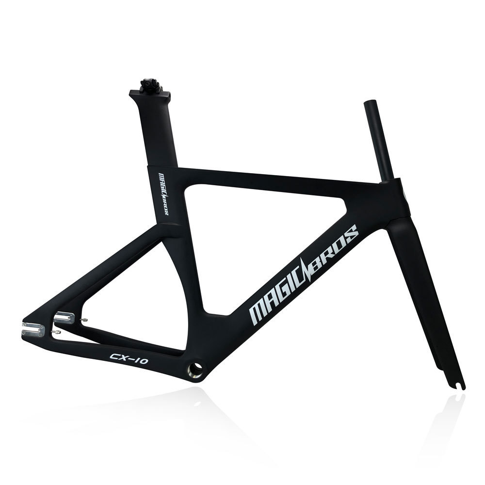 High Quality Single Speed 49 / 51 / 54 / 57CM Fexie Road Bike Frame Carbon Fixie Gear Bicycle Frameset Fixie Bike Frame