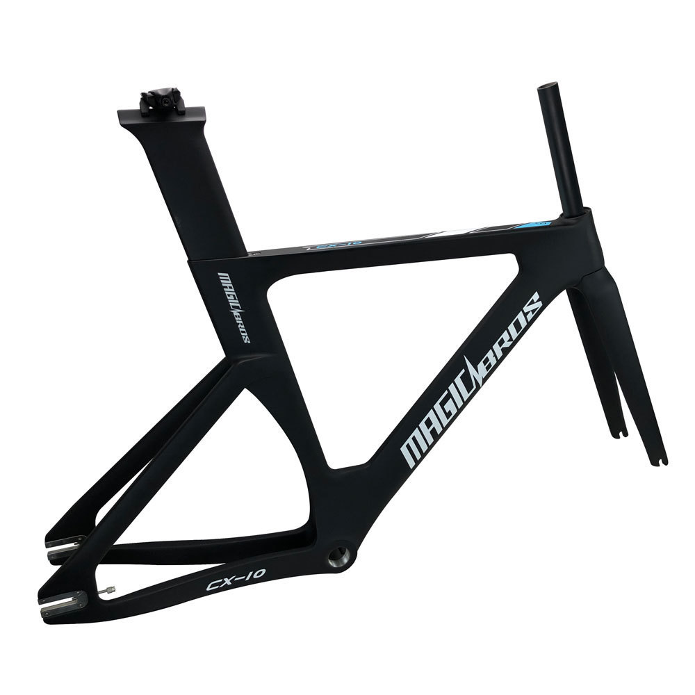 High Quality Single Speed 49 / 51 / 54 / 57CM Fexie Road Bike Frame Carbon Fixie Gear Bicycle Frameset Fixie Bike Frame