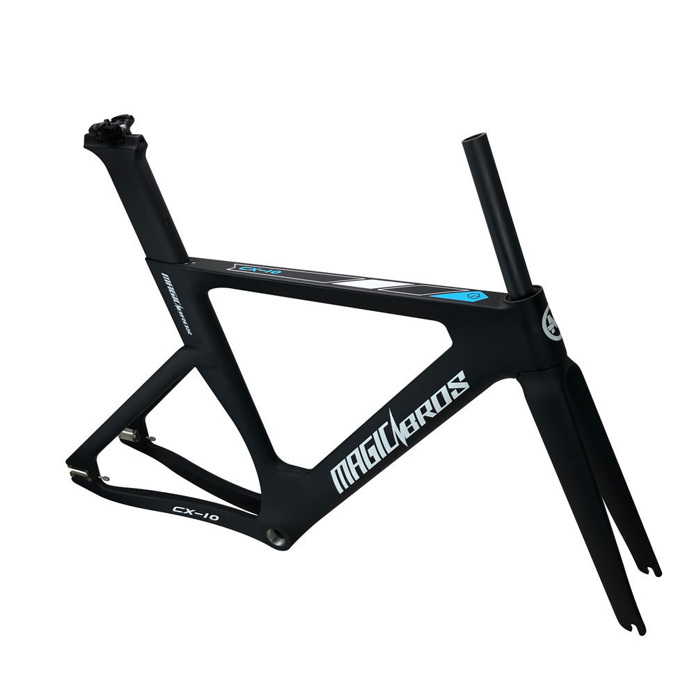 High Quality Single Speed 49 / 51 / 54 / 57CM Fexie Road Bike Frame Carbon Fixie Gear Bicycle Frameset Fixie Bike Frame