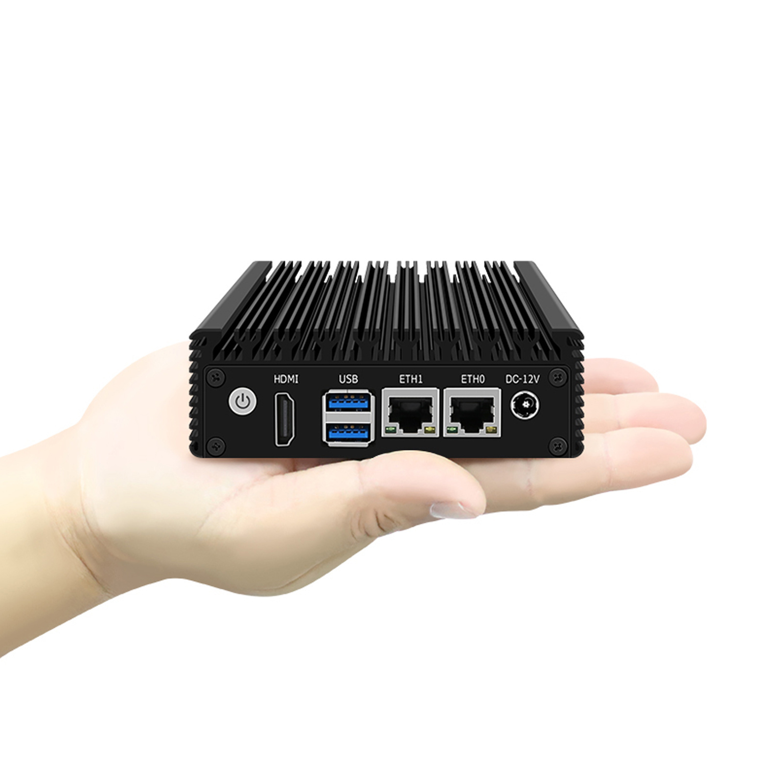 Cheap Fanless Industrial Mini PC Intel Celeron N3050 N3700 J4125 Dual Nics RJ45  4K Dual Lan Mini Computer 24x7 Watchdog