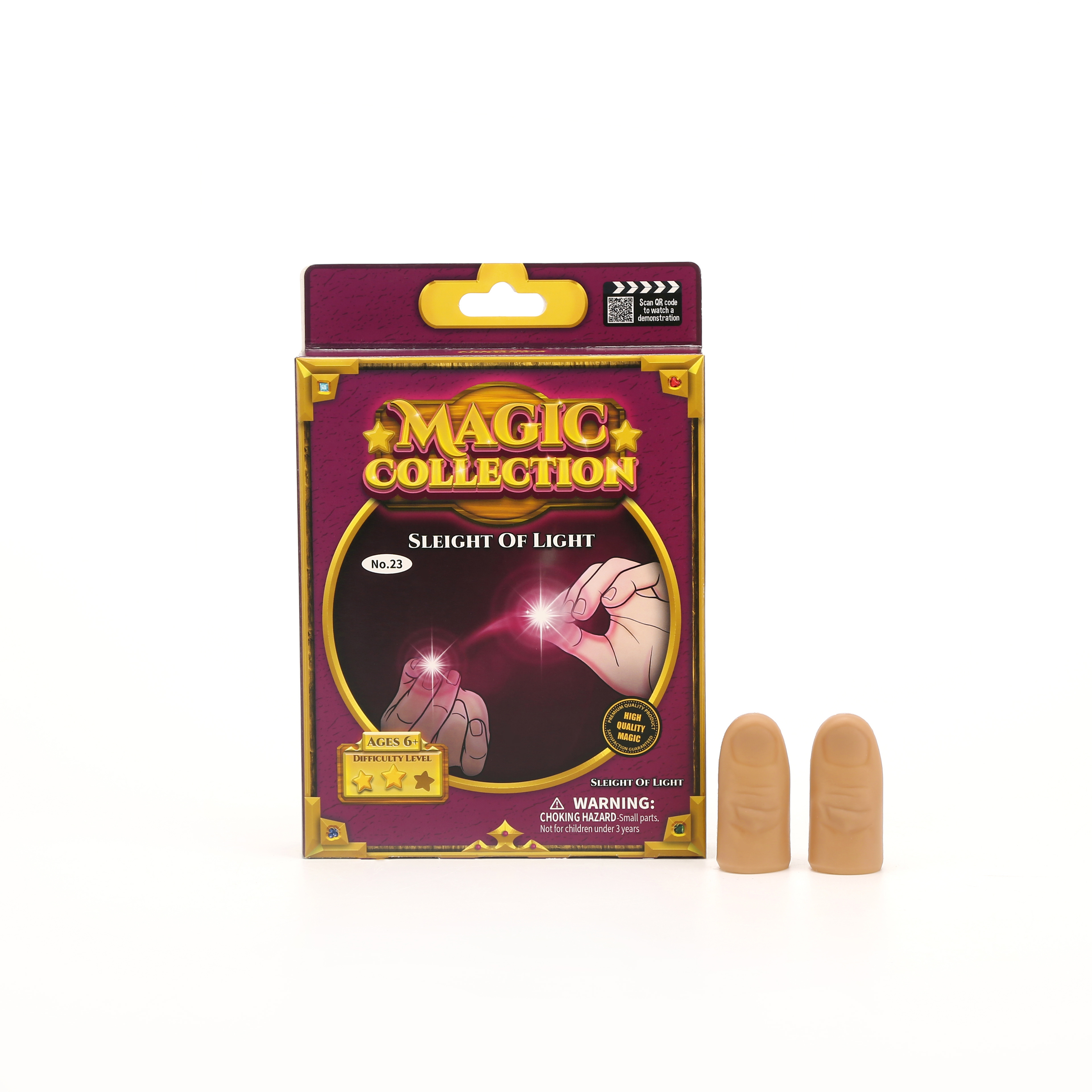 Thumbs Led Light up Toys Kids Magic Trick Props Funny Flashing Fingers Fantastic Glow Toys Opp Bag Glowing Thumb