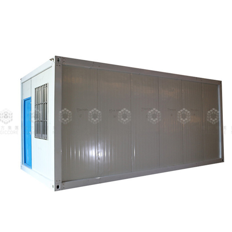 recycle used flat pack container house anti hurricane flat-packed 20feet shipping container frame