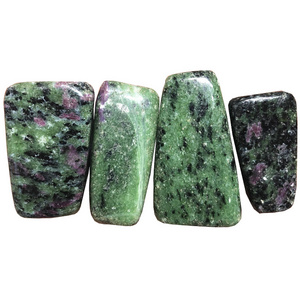 Wholesale natural ruby zoisite crystal tumbled gravel stone tumbled gemstones for healing