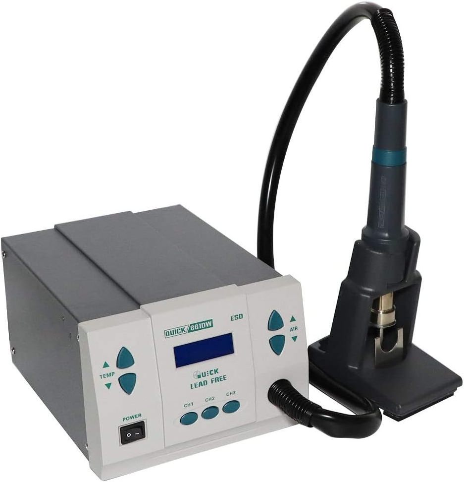 861DW  Max lead-free Soldering Station Hot Air Gun Rework For Motherboard Phone PCB 110V 220V Welding Desoldering Repair Tools