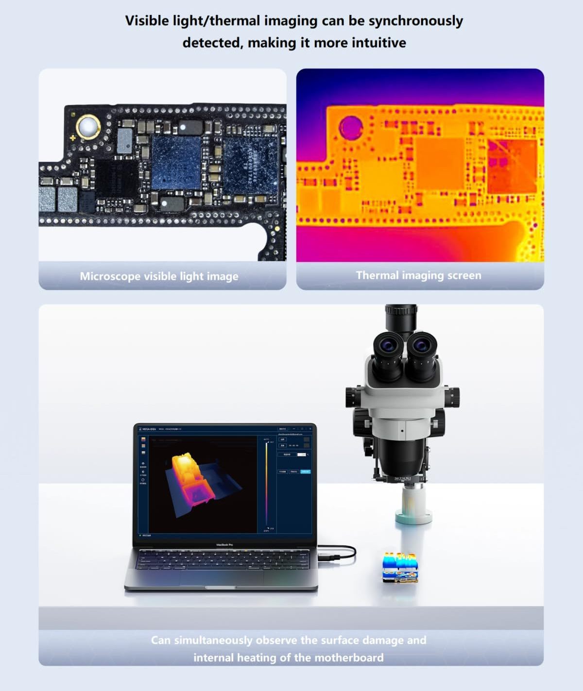 Super IR Cam Mini S thermal camera microscope PCB Troubleshoot Motherboard Repair Fault Diagnosis Instrument