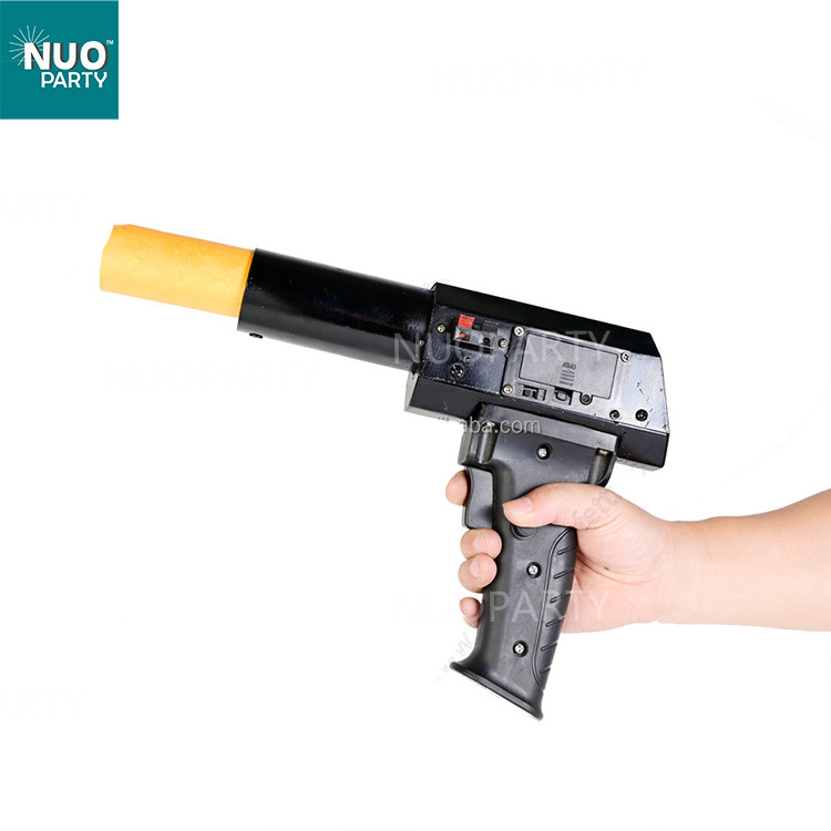 Hand held indoor fireworks sparkler cold pyro firing gun