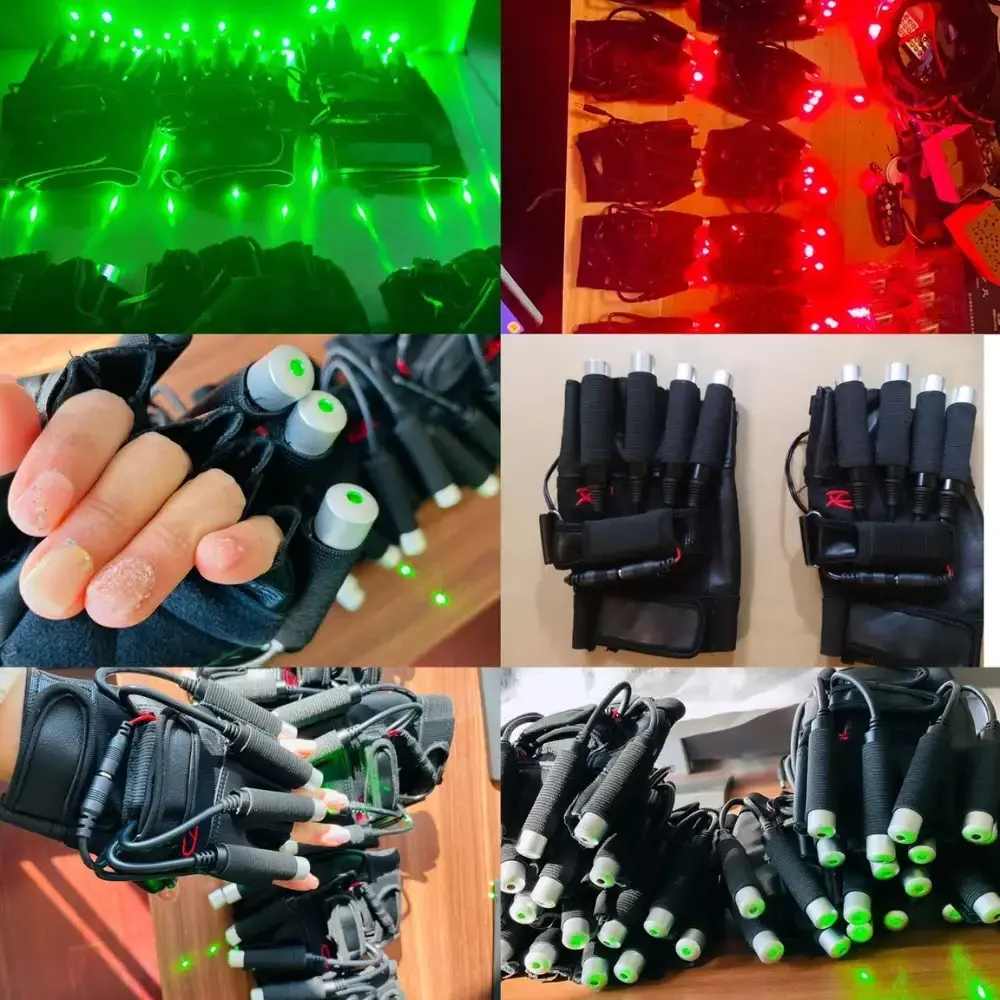 RGB Laser Gloves High Brightness 50mW Props Stage Performance Nightclub Dance Cosplay Entertainment Show