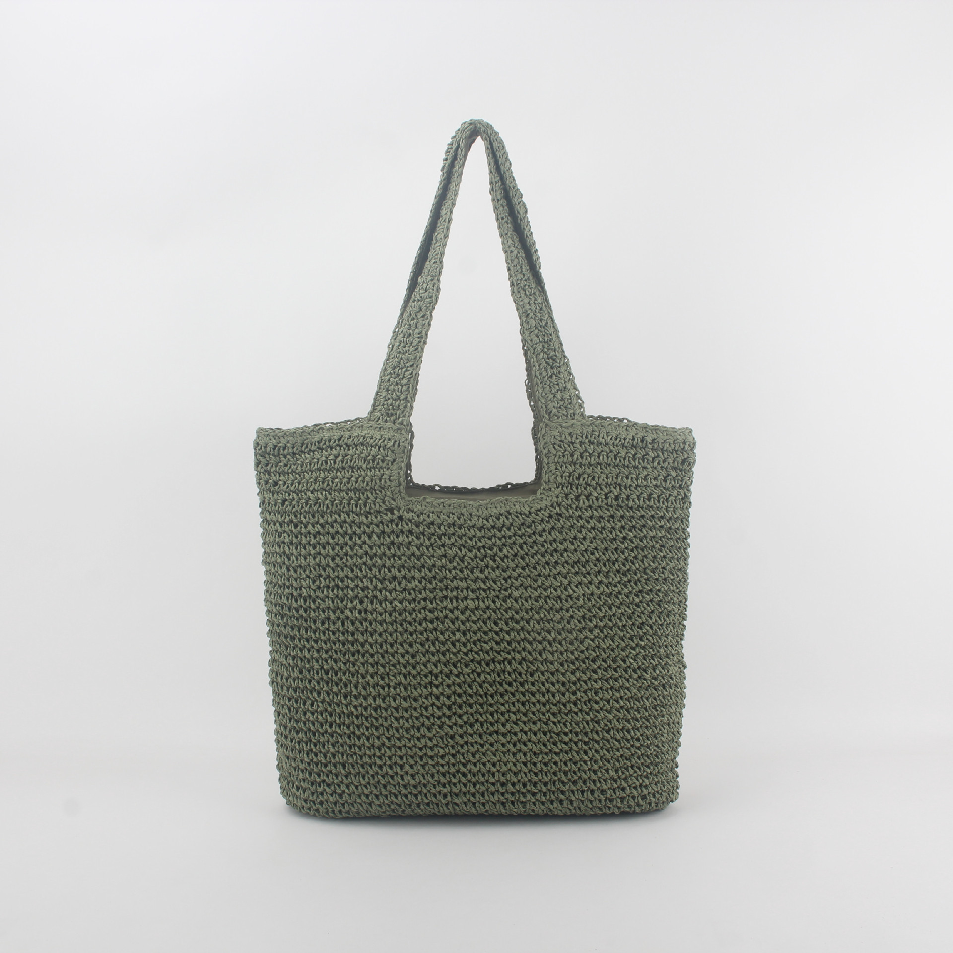 Hot-Selling  Recycled Straw Beach Bag Summer Raffia Straw Tote Bag Straw handbag wholesale Beach Bag