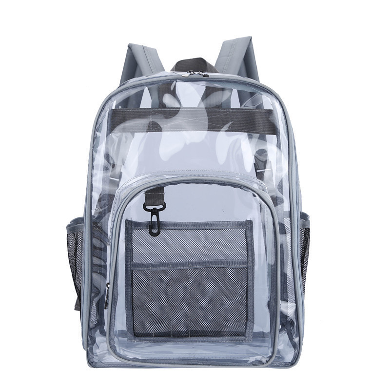 Custom School Outdoor Waterproof Clear Transparent Pvc Backpack Clear Backpack