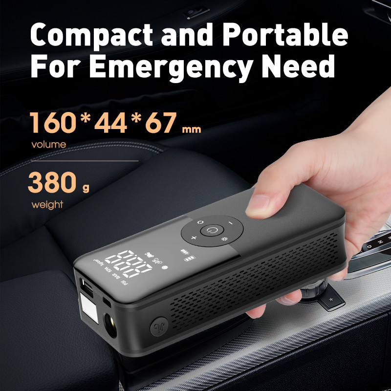 Automatic Inflation 150 PSI Air Pump Tire Inflator Portable Compressor Digital Cordless Car Tyre Inflator For Bicycle Balls