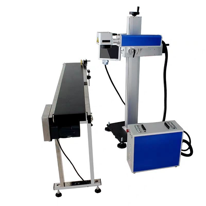 CO2 Fly Laser Printing on PET bottle/Plastic bottle Fly Laser Marking Machine