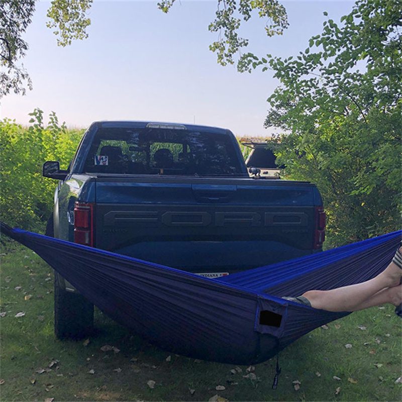 Portable Nylon Car Camping Portable 2 Person Hitch Mounted Hanging Hammock