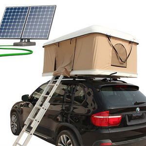 2 Person Solar Panel Rooftop Tent Car SUV Truck Hard Shell Roof Top Tent for Sale