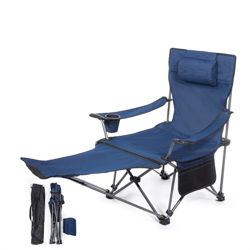 Lightweight Portable Leisure Fishing Camping Sleeping Folding Camping Chair with Footrest