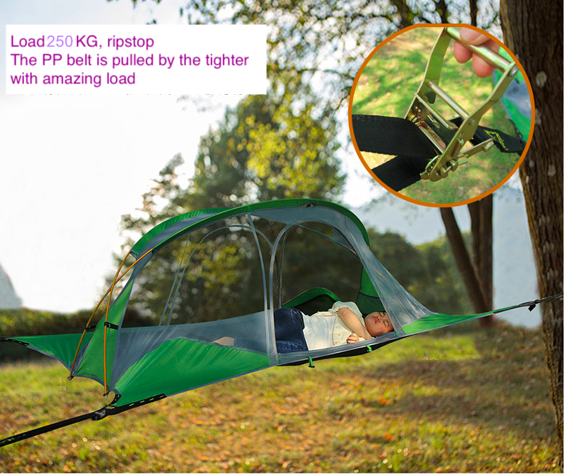 New Design 2 Person Portable Light Family Camping Tree Tent Hammock