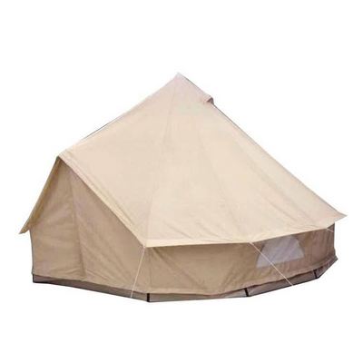 Outdoor Waterproof Four Season Family Camping And Winter Glamping Cotton Canvas Yurt Bell Tent With Mosquito Screen