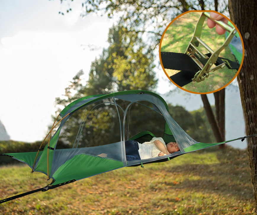 Folding Swing Triangle Hammock Tents with Mosquito Net for Camping