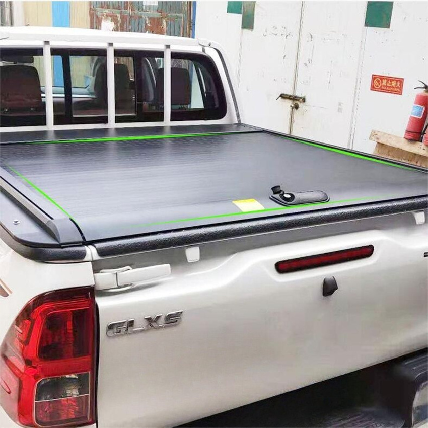 Custom Aluminum Alloy Fold Pickup Roll Up Hard Truck Bed Cover with Lock