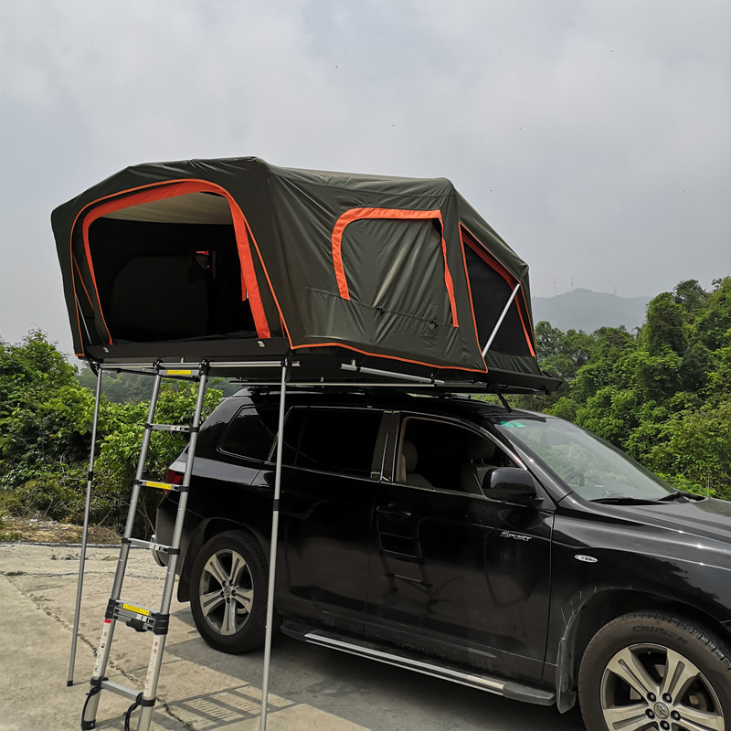 Outdoor Camping   SUV Car 4 Person Roof Top Tent Hard Shell