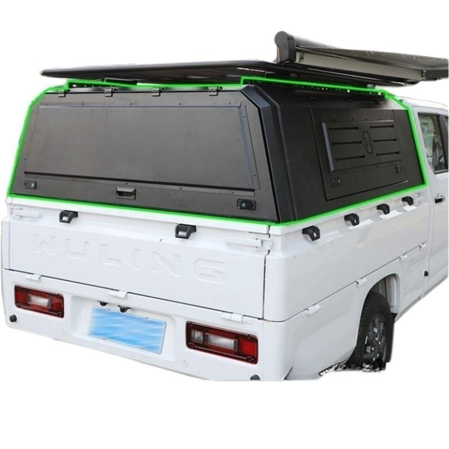 Custom Pickup Truck Folding Hardtop Topper No Drill Installation Tonneau Cover for Toyota