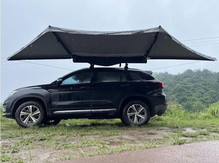 New Arrival 4x4 Camping Outdoor 4 Person Roof Top Tent Car Side Awning 180 Degree Awning Free Standing