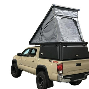 2024 4wd Offroad Truck Pickup Camper Roof Top Tent Aluminum Car UTE Canopy with Tool Box