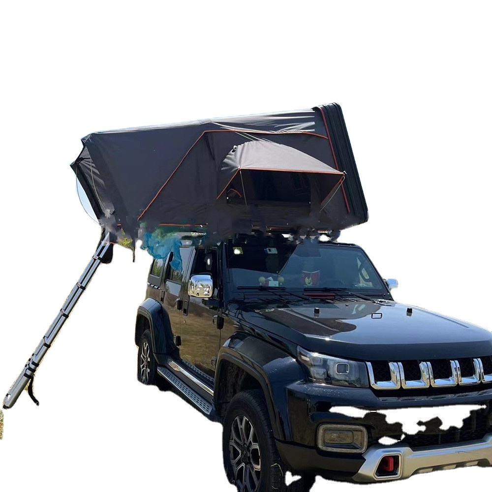 Factory Wholesale 4x4 Overland Side Open Aluminum Car Camping Hard Shell Rooftop Tent 4 Person