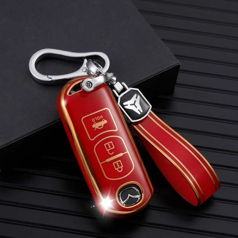 For Mazda Atenza Axela Demio CX-5 CX5 CX-3 CX7 CX-8 2015 2016 2018 2019 Auto Remote Control TPU Cover Car Key Case Accessories