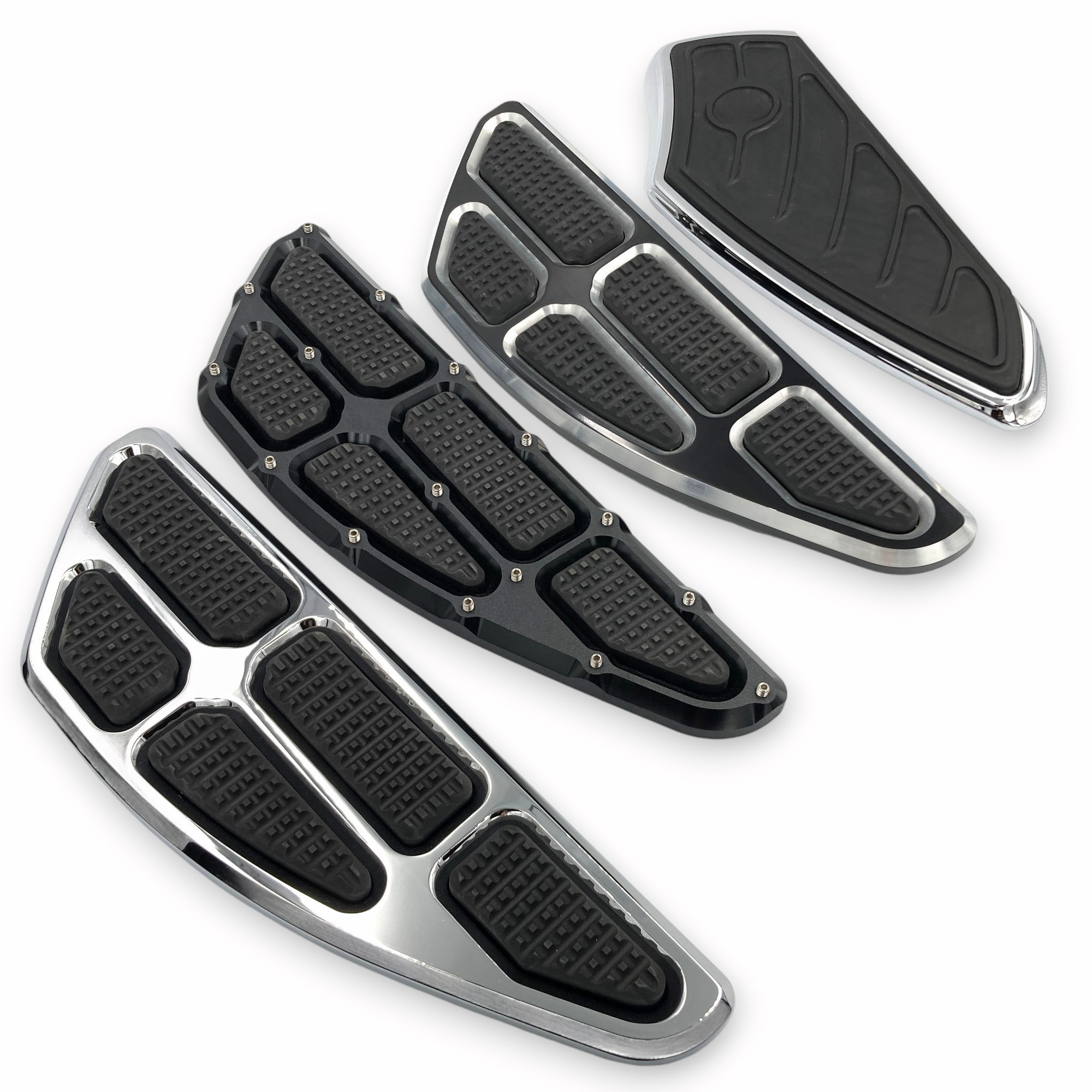 Motorcycle Modified Aluminum Front Rider Driver Floorboards Footpeg Foot Pedals Pad Foot Controls Taiwan Aftermarket Parts