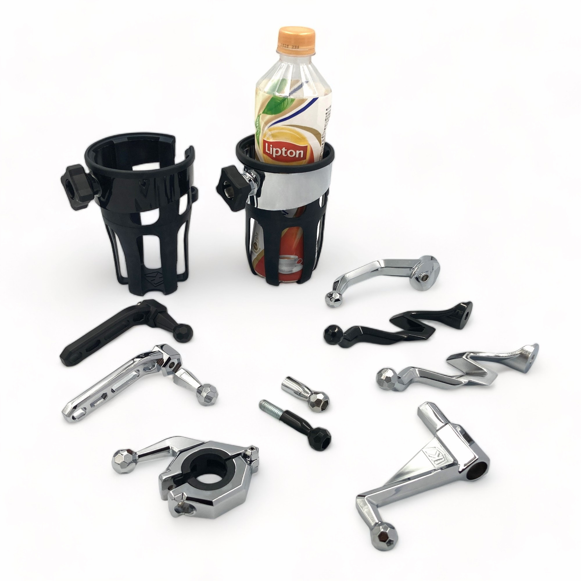 Motorcycle Handlebar Drink Mounts Drink Holder Cup Holder Device Mounting Kit For Retrofit/Upgrade