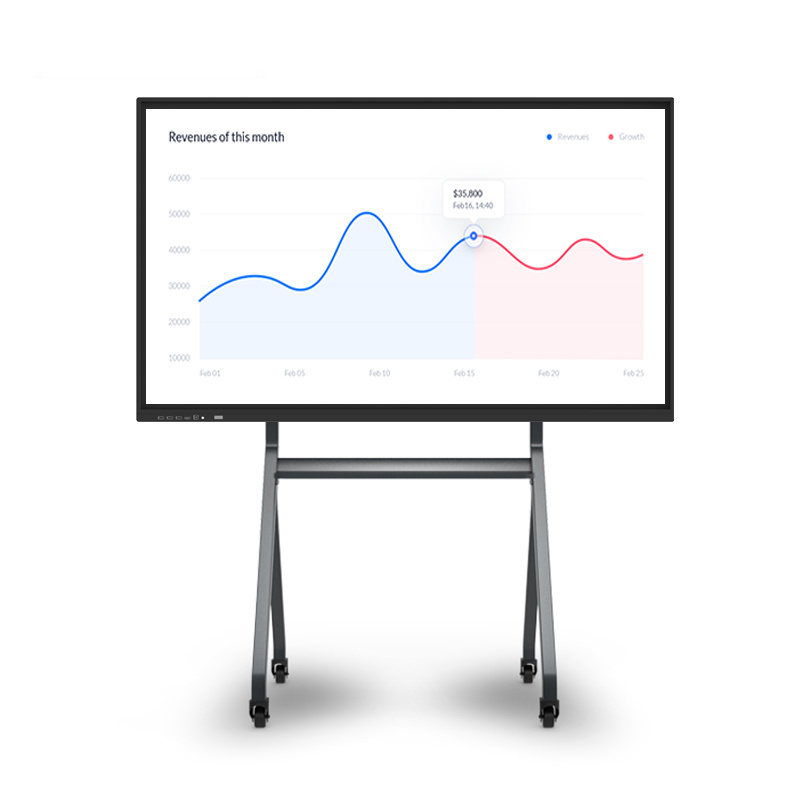 Mobile Stand 86 inch Classroom Touch Screen Smart Electronic School Board Education Digital Interactive Whiteboard