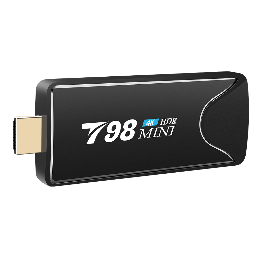 The cheapest android tv stick T98 mini Android 10 Mini PC 2GB 8gb 16gb 32gb Rk3318 android TV dongle WiFi BT 4K HD